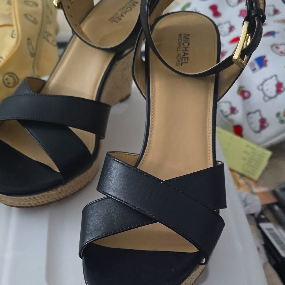 Michael Kors Black Women's Wedges